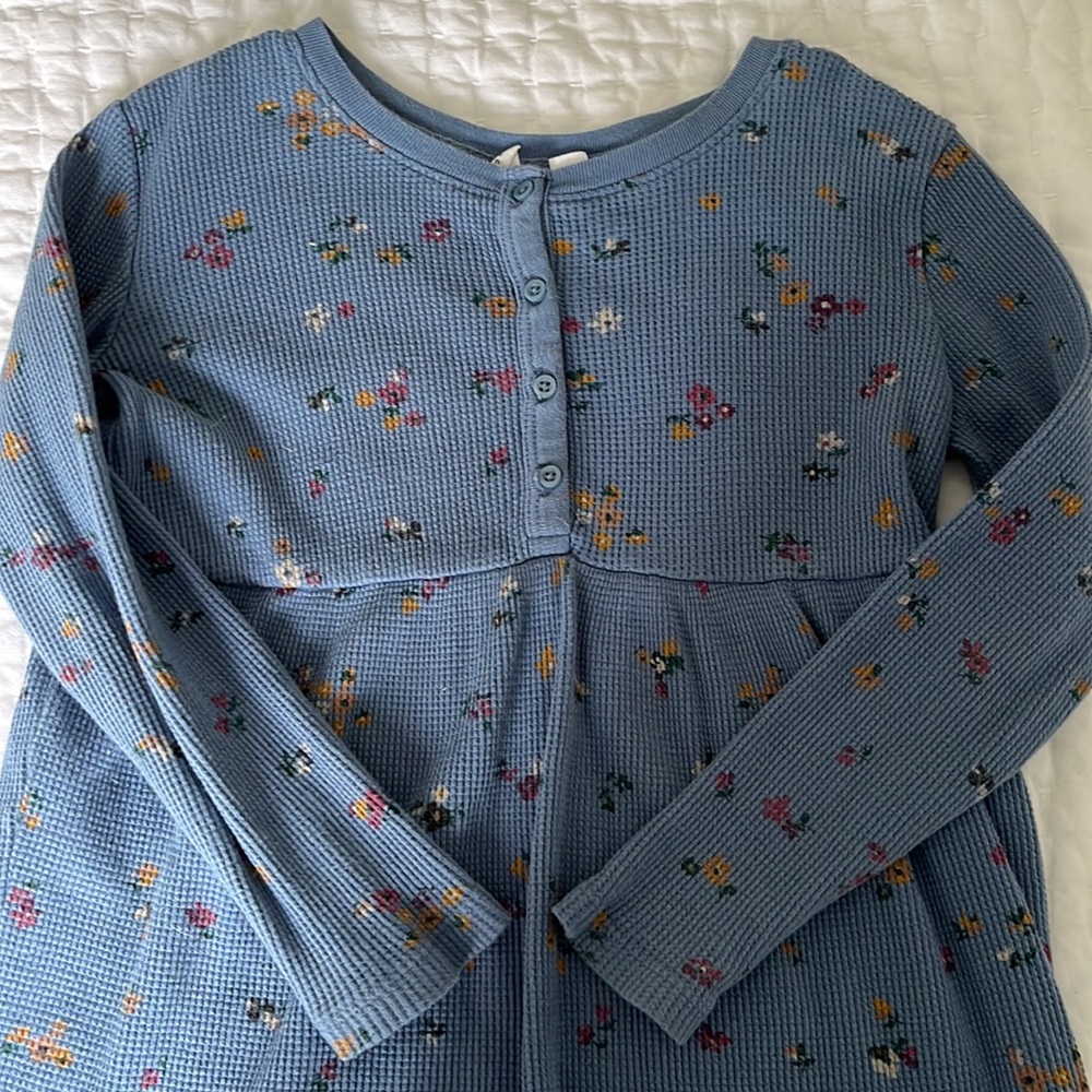Gap Waffle Henley Dress
